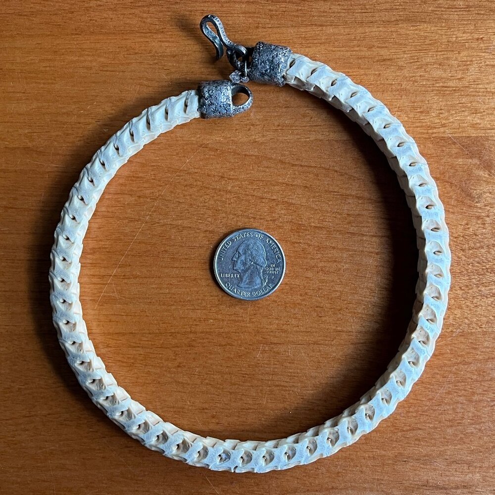 Snake Python Vertabrae Necklace Choker By Gretche… - image 6